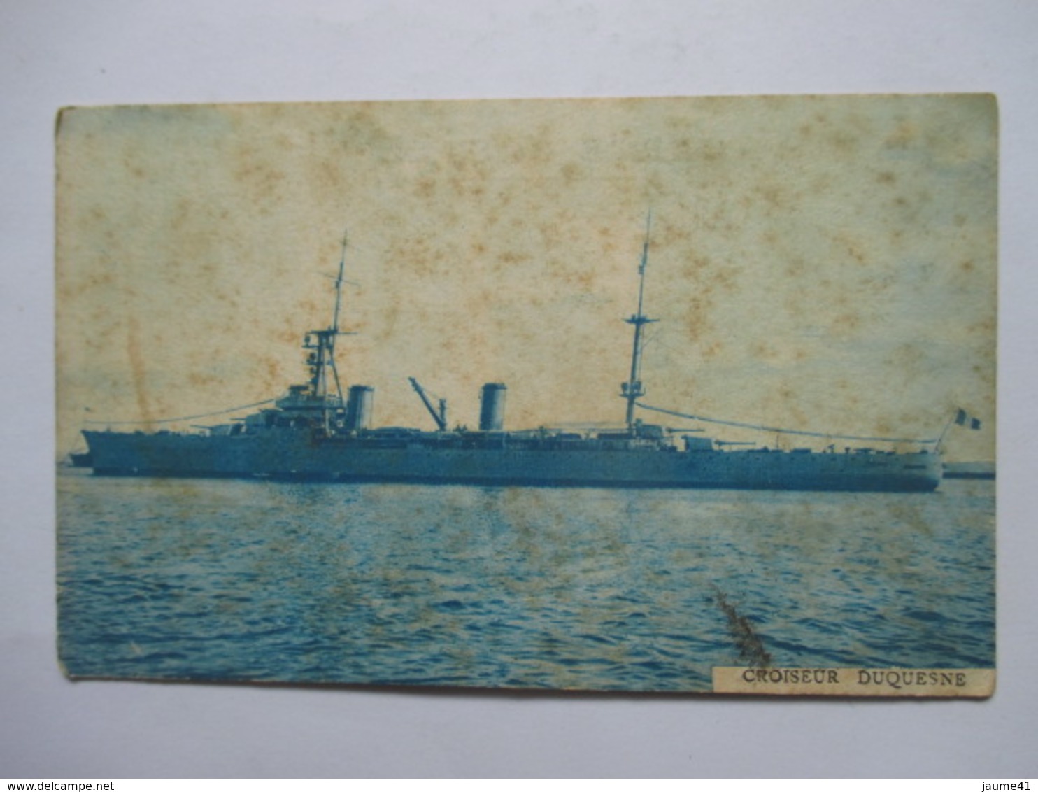 CROISEUR   " DUQUESNE  "        ROUSSEURS - Warships