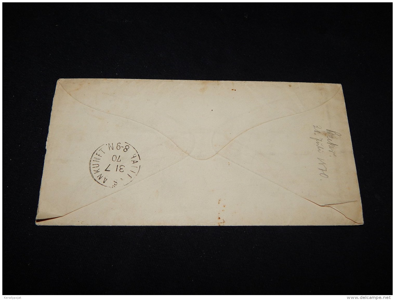 Germany Norddeutscher 1870 Warsleben Stationery Envelope To Halle__(L-12594) - Sonstige & Ohne Zuordnung