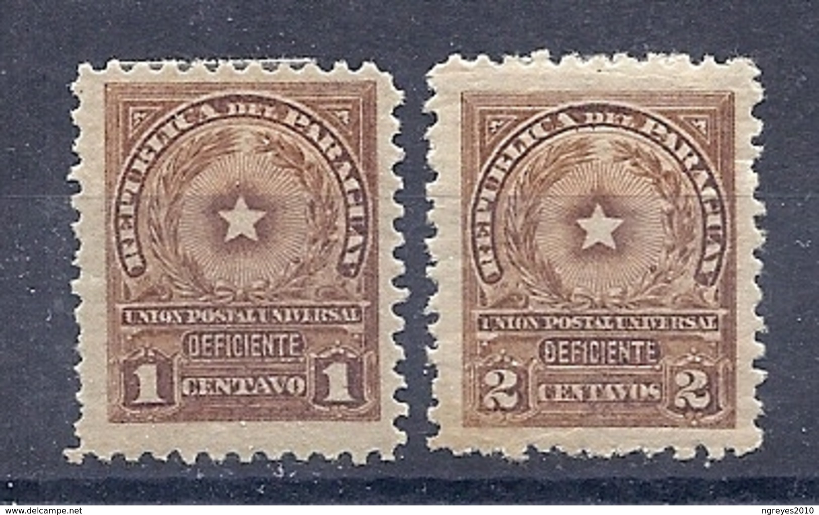 180029745  PARAGUAY  YVERT  TAXE  Nº  5/6  */MH - Paraguay