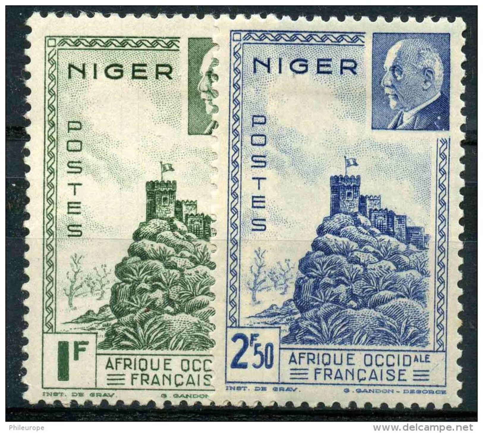 Niger (1941) N 93 à 94 * (charniere) - Neufs