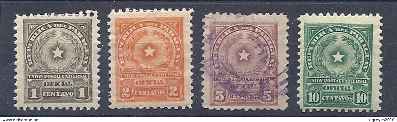 180029755  PARAGUAY  YVERT  SERVICE  Nº  78/81  USED/MH - Paraguay