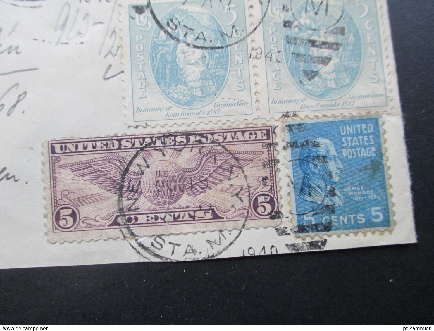 USA 1940 Luftpost / Air Mail Nach Prag Böhmen Und Mähren Protektorat. Via Clipper. OKW Zensur - Storia Postale