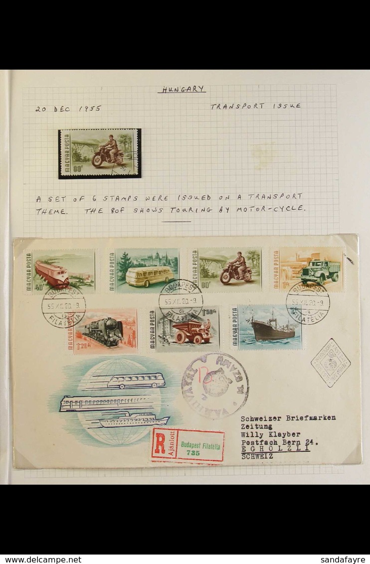 MOTORCYCLES HUNGARY 1948-2014 Collection On Leaves, Includes Mint (some Never Hinged) & Used Stamps, Mini-sheets, First  - Non Classificati