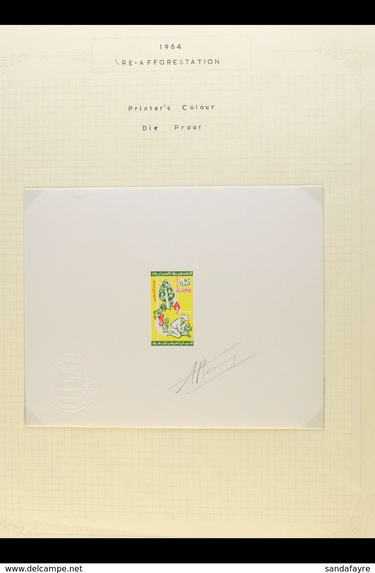 1964 25c Reafforestation Campaign (as Yvert 403, SG 440) Signed DIE PROOF In Issued Colours, Overall Approx 150 X 120mm. - Altri & Non Classificati