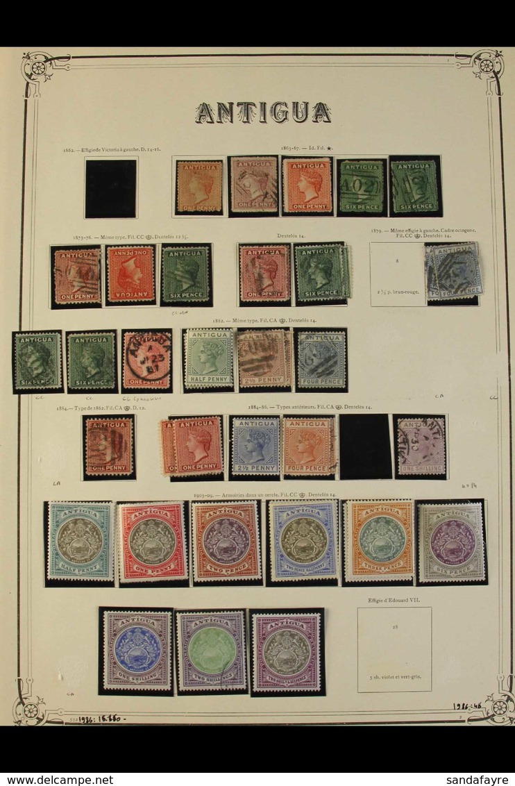 1863-1954 MINT & USED COLLECTION Presented On Album Pages, We See 1863-7 1d Mint & Used, 6d Used, 1872 Wmk Crown CC Perf - Sonstige & Ohne Zuordnung