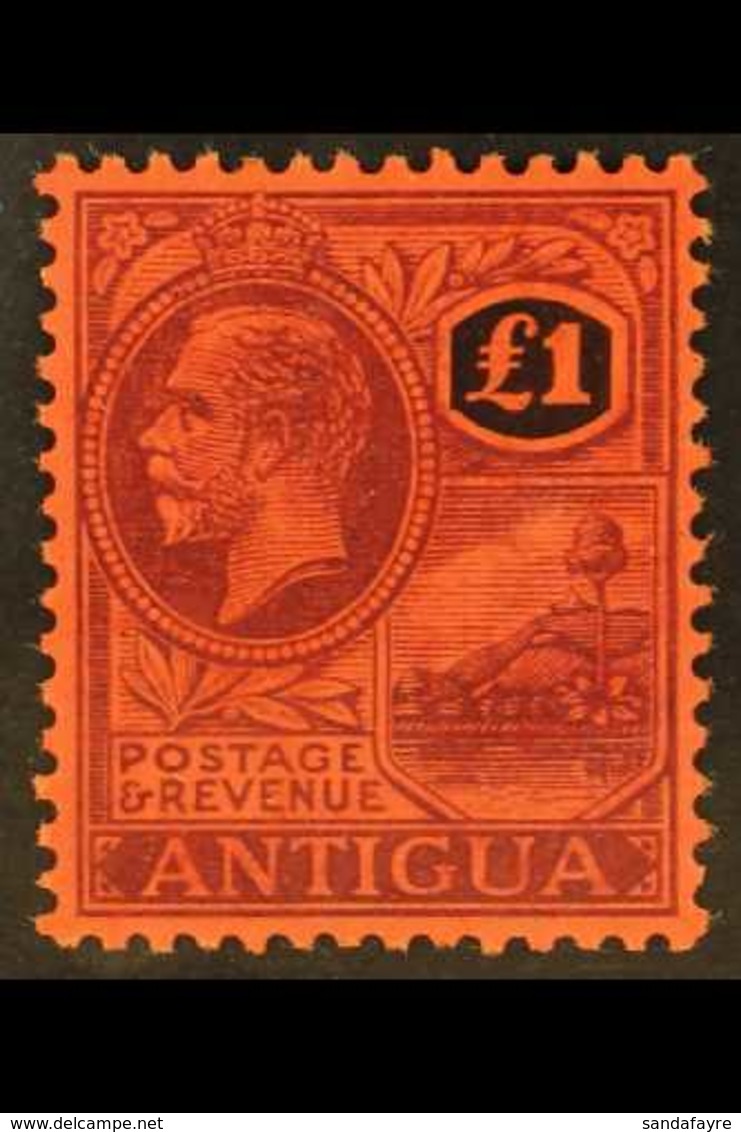 1921-29 £1 Purple And Black / Red, SG 61, Very Fine Mint. For More Images, Please Visit Http://www.sandafayre.com/itemde - Other & Unclassified