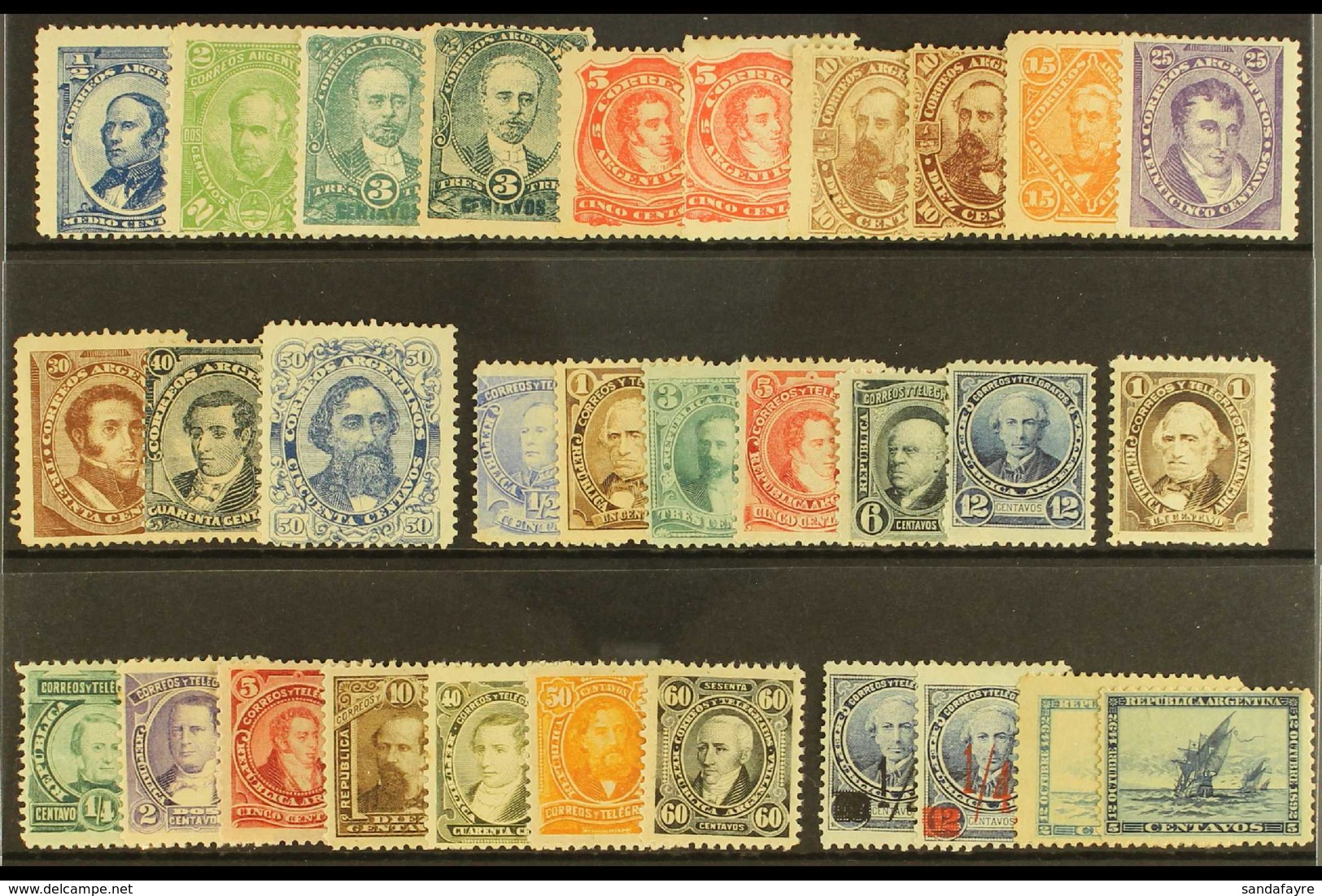 1888-1890 MINT COLLECTION Presented On A Stock Card That Includes 1888-90 Most Values To 40c Perf 11½ And 50c, 1888-89 C - Other & Unclassified