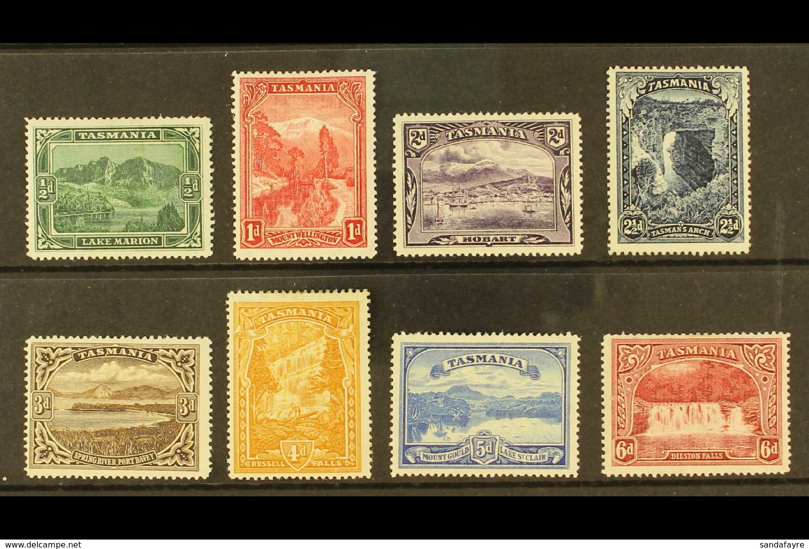 TASMANIA 1899-1900 Pictorials Complete Set, SG 229/36, Fine Mint, Fresh. (8 Stamps) For More Images, Please Visit Http:/ - Sonstige & Ohne Zuordnung