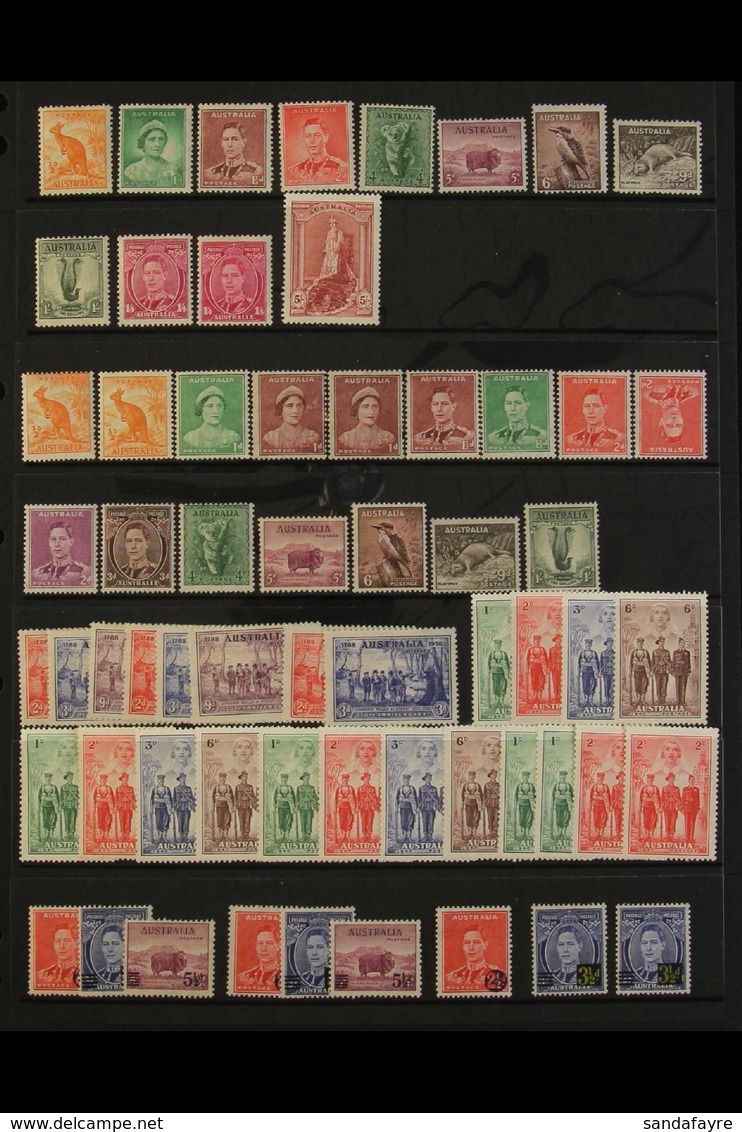 1937-49 KING GEORGE VI ISSUES A Fine Mint And Never Hinged Mint Assembly Which Includes 1937-39 Defins Range To 5s, 1937 - Other & Unclassified
