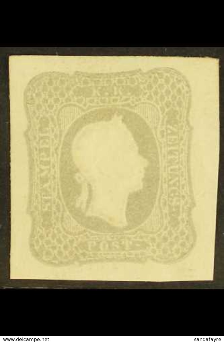 NEWSPAPER 1861 1.05k Grey (Michel 23a, SG N38), Fine Mint Part Gum, Four Large Margins, Very Fresh. For More Images, Ple - Other & Unclassified