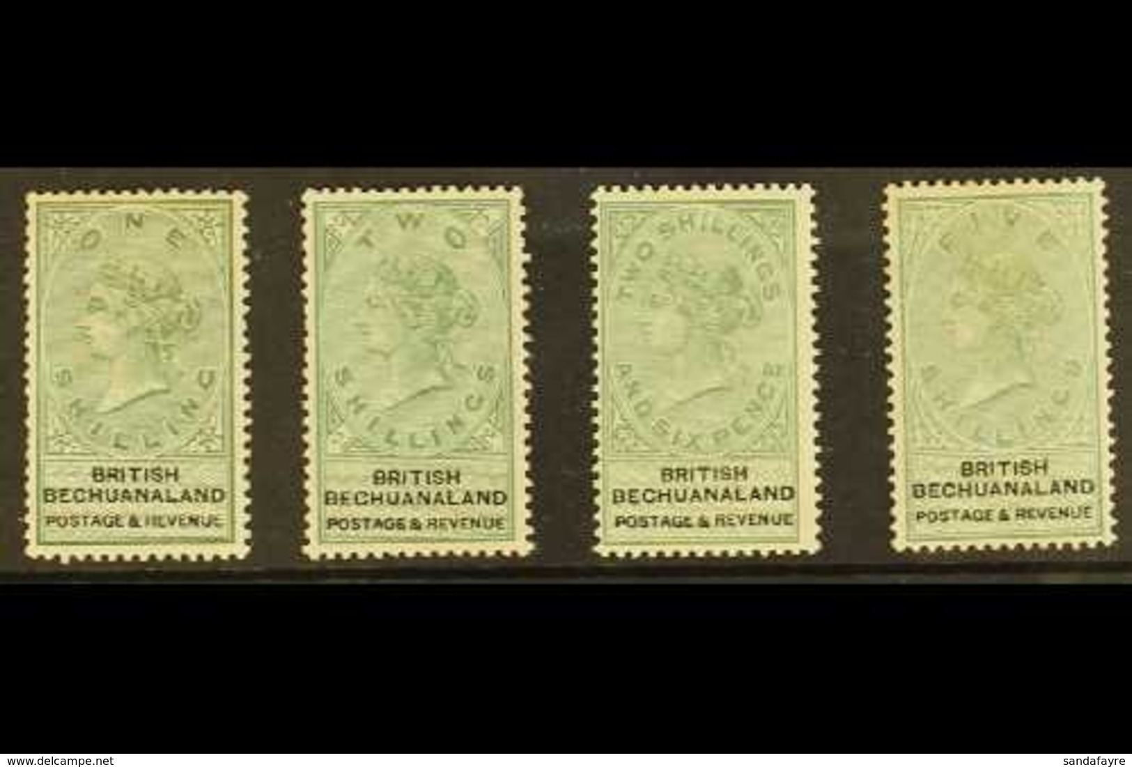 1888 1s, 2s, 2s6d & 5s Green And Black Values, SG 15/18, Mint, Fresh Appearance, The 1s With A Couple Of Short Perfs & T - Other & Unclassified