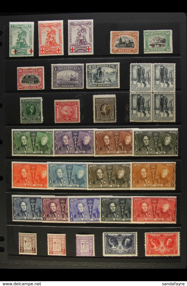 1914-61 ALL DIFFERENT MINT COLLECTION An Attractive Collection Presented On Stock Pages. Includes 1914 Red Cross (Merode - Altri & Non Classificati