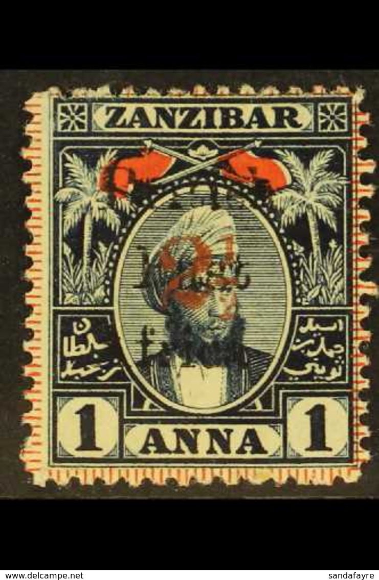 1897 "2½" In Red (type 14) On 1a Indigo And Red Of Zanzibar Overprinted "British East Africa", SG 88, Fine Mint. For Mor - Britisch-Ostafrika