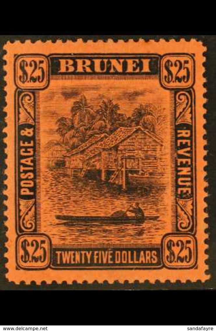 1908 $25 Black / Red Top Value, SG 48, Very Fine Mint. For More Images, Please Visit Http://www.sandafayre.com/itemdetai - Brunei (...-1984)