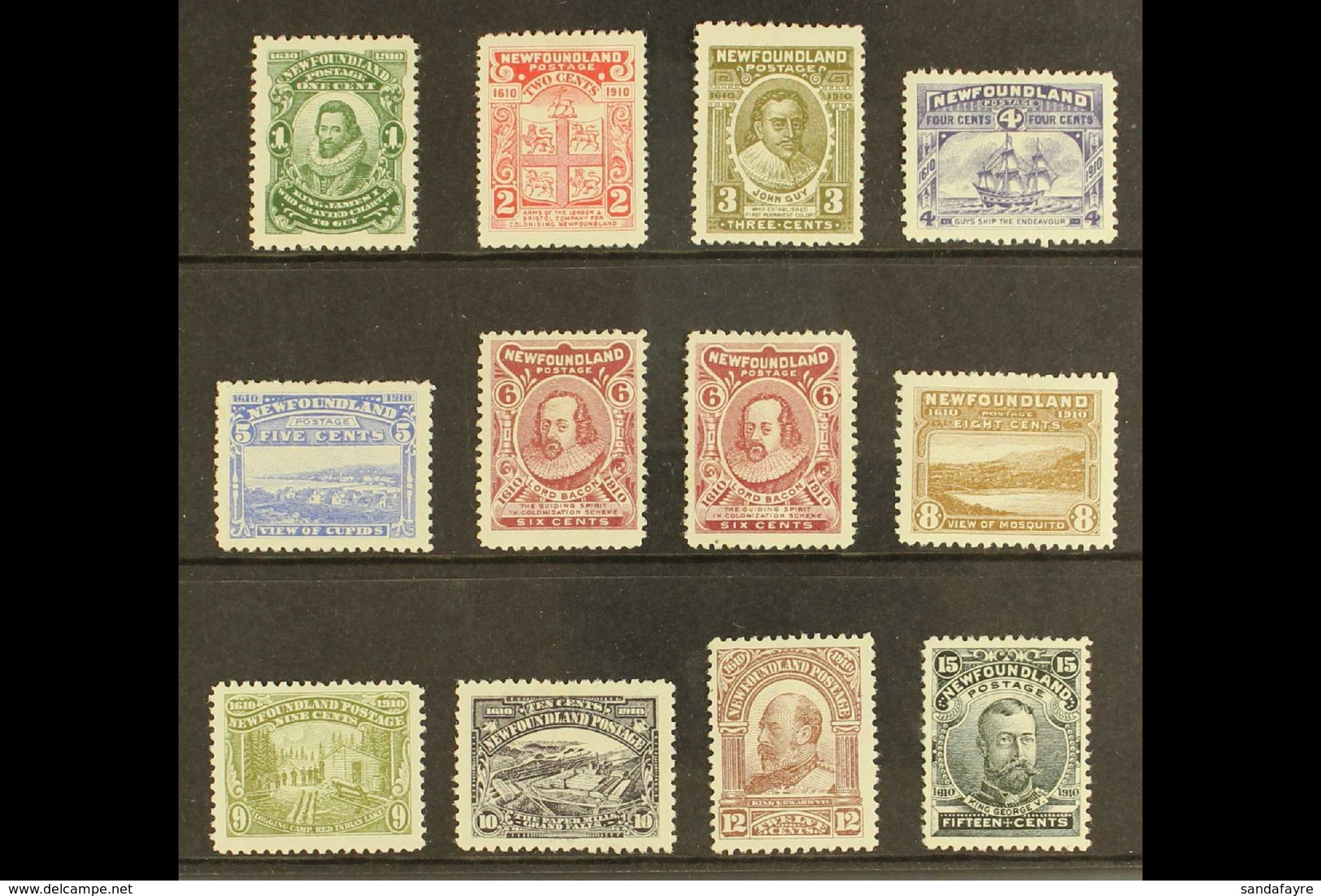 1910 Colonization (perf 12) Complete Set Including Both 6c Types, SG 95/105, Plus 100a, Fine Mint, Generally Well Centre - Other & Unclassified