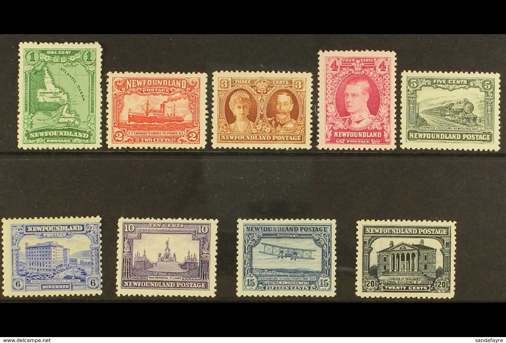 1929 Perkins Bacon Printed Definitive Set, SG 179/87, Fine Mint (9 Stamps) For More Images, Please Visit Http://www.sand - Other & Unclassified