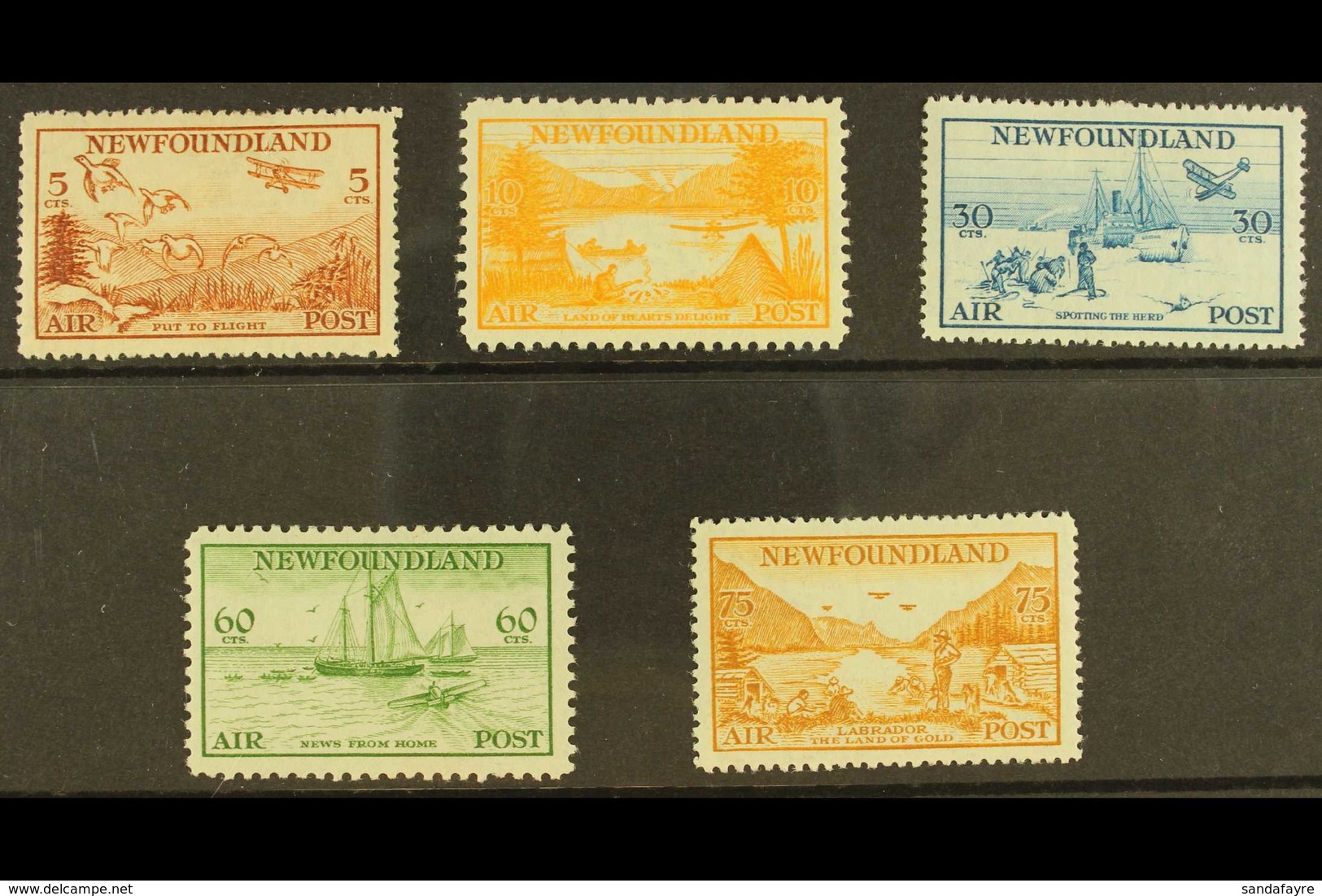 1933 Air Complete Set, SG 230/234, Fine Mint. (5 Stamps) For More Images, Please Visit Http://www.sandafayre.com/itemdet - Other & Unclassified