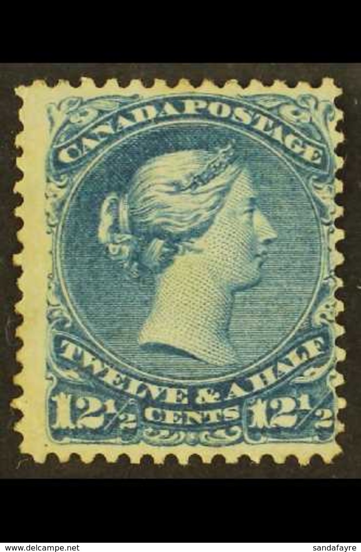 1868 12½c Bright Blue Large Queen, Ottawa Printing, SG 51, Mint With Part O.g, Thin. For More Images, Please Visit Http: - Other & Unclassified