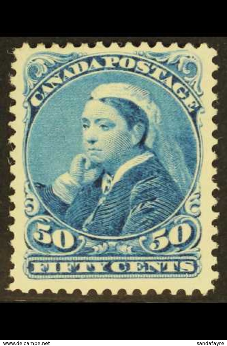 1893 50c Blue "Widow", SG 116, Fine Mint For More Images, Please Visit Http://www.sandafayre.com/itemdetails.aspx?s=6255 - Other & Unclassified