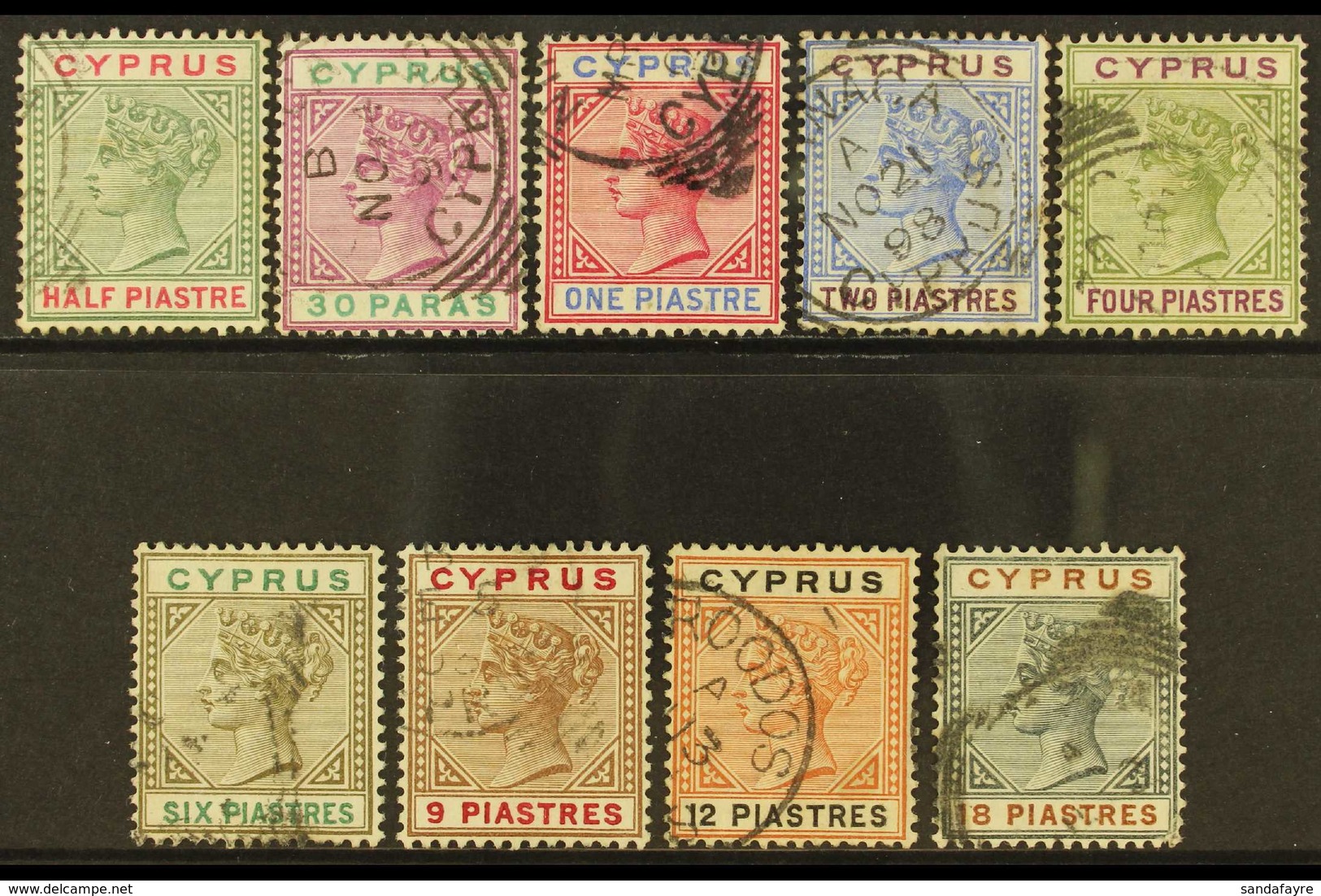1894-96 Set To 18pi, SG 40-48, Fine Used. (9) For More Images, Please Visit Http://www.sandafayre.com/itemdetails.aspx?s - Altri & Non Classificati