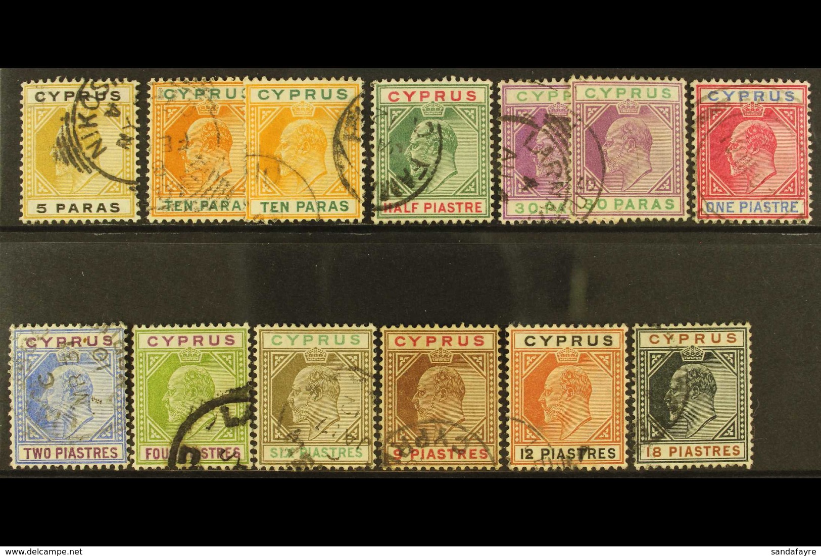 1904-10 Set To 18pi, SG 60/70, Plus 10pa And 30pa Shades, Fine Used. (13) For More Images, Please Visit Http://www.sanda - Other & Unclassified