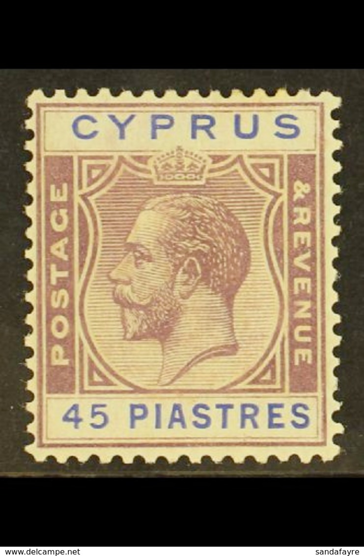 1924-28 45pi Purple And Blue, SG 116, Very Fine Mint. For More Images, Please Visit Http://www.sandafayre.com/itemdetail - Altri & Non Classificati