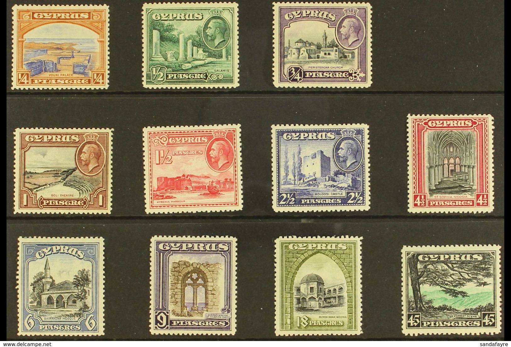 1934 Pictorial Definitive Set, SG 133/43, Fine Mint (11 Stamps) For More Images, Please Visit Http://www.sandafayre.com/ - Other & Unclassified