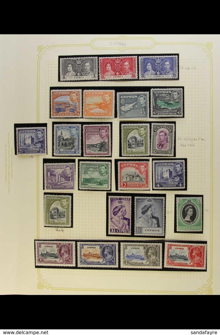 1935-1984 FINE MINT COLLECTION On Leaves, ALL DIFFERENT, Inc 1935 Jubilee Set, 1938-51 Pictorials Most Vals To 90pi Inc  - Other & Unclassified