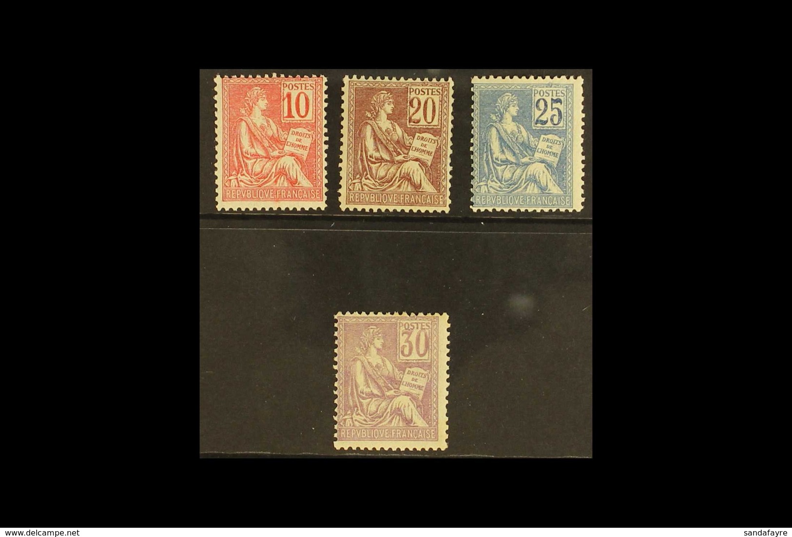 1900 Mouchon Complete Set (Yvert 112/15, SG 296/99), Mint, Fresh, Cat £360+. (4 Stamps) For More Images, Please Visit Ht - Altri & Non Classificati