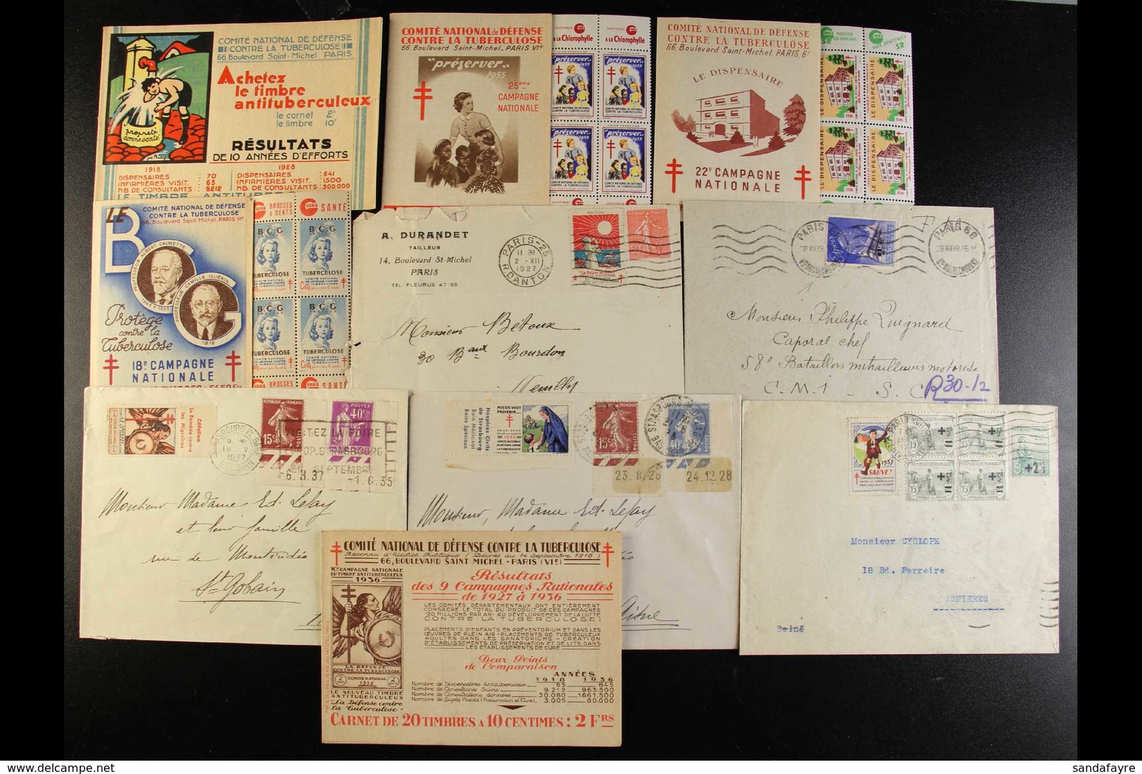 CINDERELLAS - ANTI-TB 1920's To 1950's Delightful Collection Of Stamps, Covers (many With Anti-TB Stamp Tied By Postmark - Altri & Non Classificati