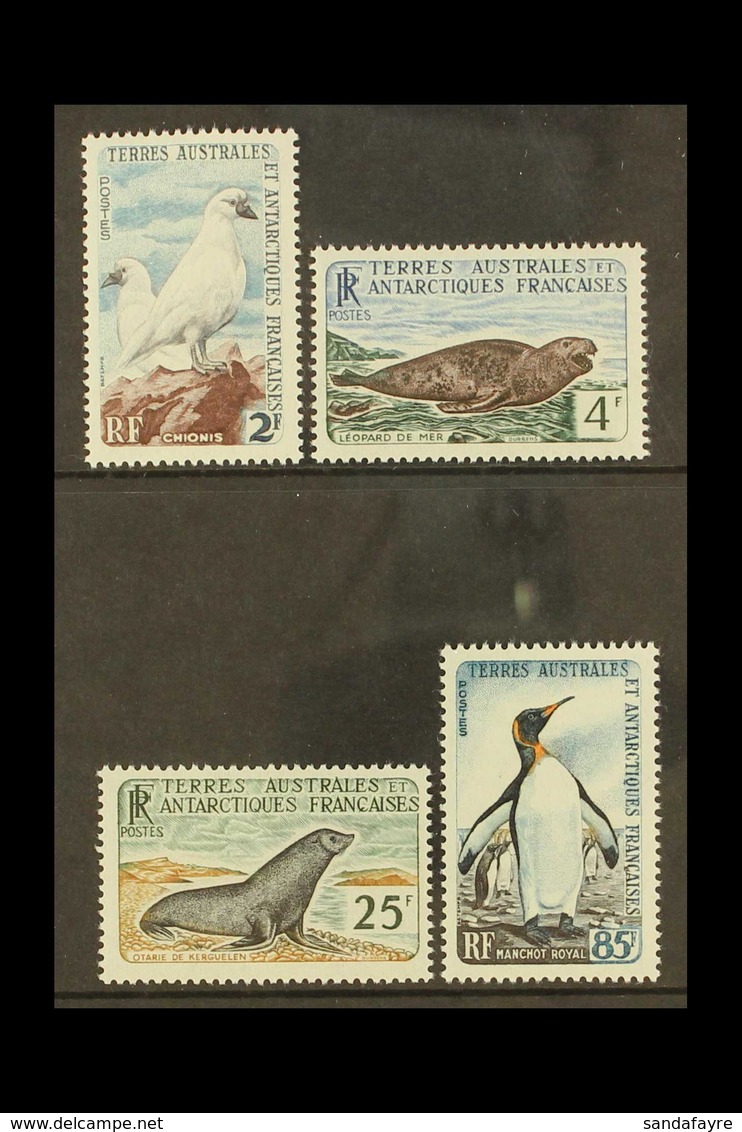 TAAF 1960 Wildlife Set, Maury 16/19, Very Lightly Hinged Mint (4 Stamps) For More Images, Please Visit Http://www.sandaf - Other & Unclassified