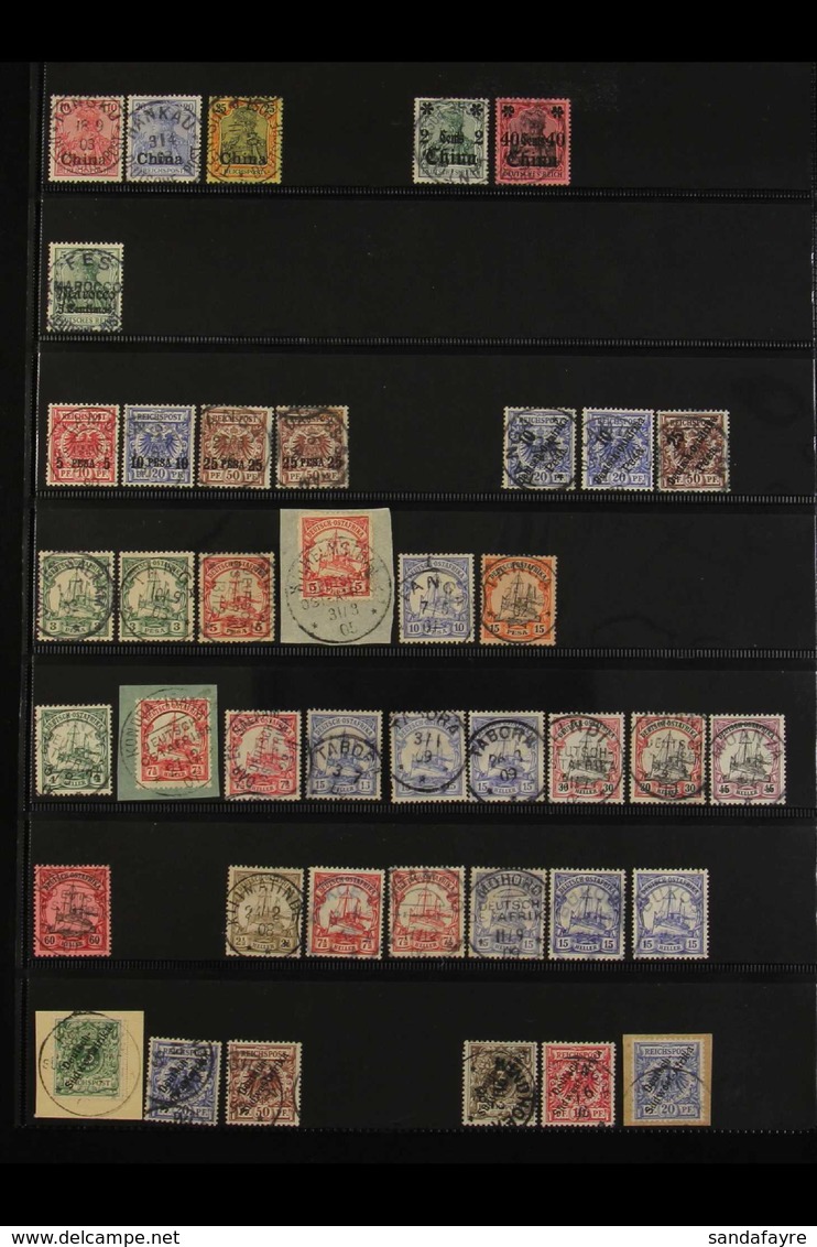 1890's-1910's POSTMARKS. A Collection Of Fine Used Stamps Displayed On A Double-sided Stock Page, Each Stamp Selected Fo - Other & Unclassified