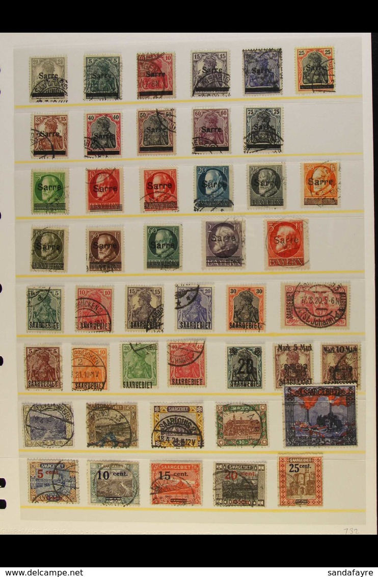 1920-1934 FINE USED ALL DIFFERENT COLLECTION Including Many Better Values And Sets. Note 1920 (Bavaria Overprinted) Most - Other & Unclassified