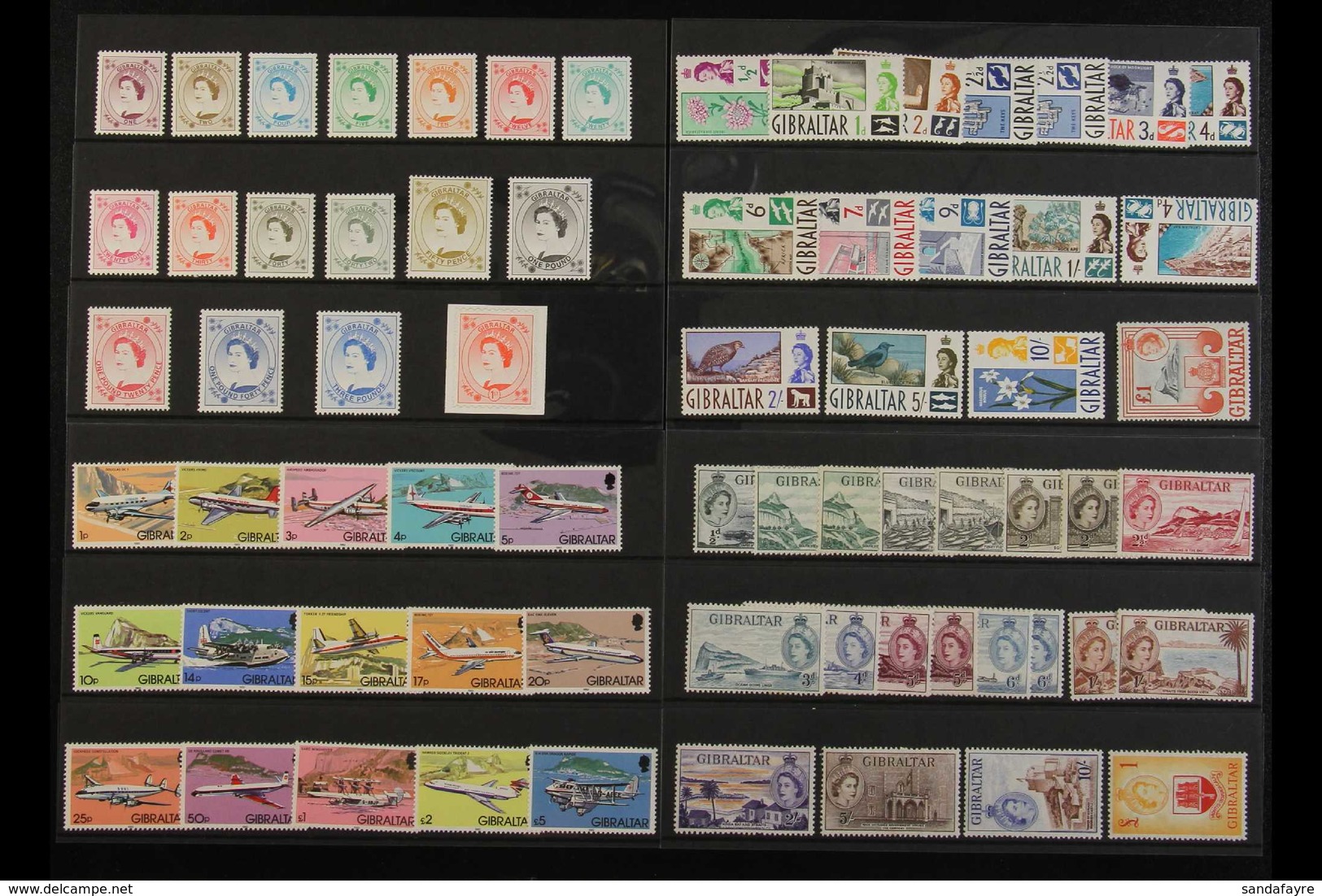 1953-2016 NEVER HINGED MINT BONANZA. An ALL DIFFERENT, Mostly Never Hinged Mint Collection With (only Some 1950s & 60s R - Gibraltar