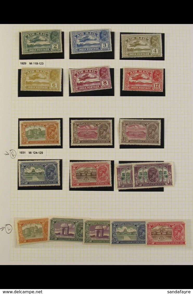 1929-1965 VERY FINE MINT COLLECTION. An Attractive Collection Of Very Fine Mint Complete Sets, Includes The 1929 Air Set - Other & Unclassified