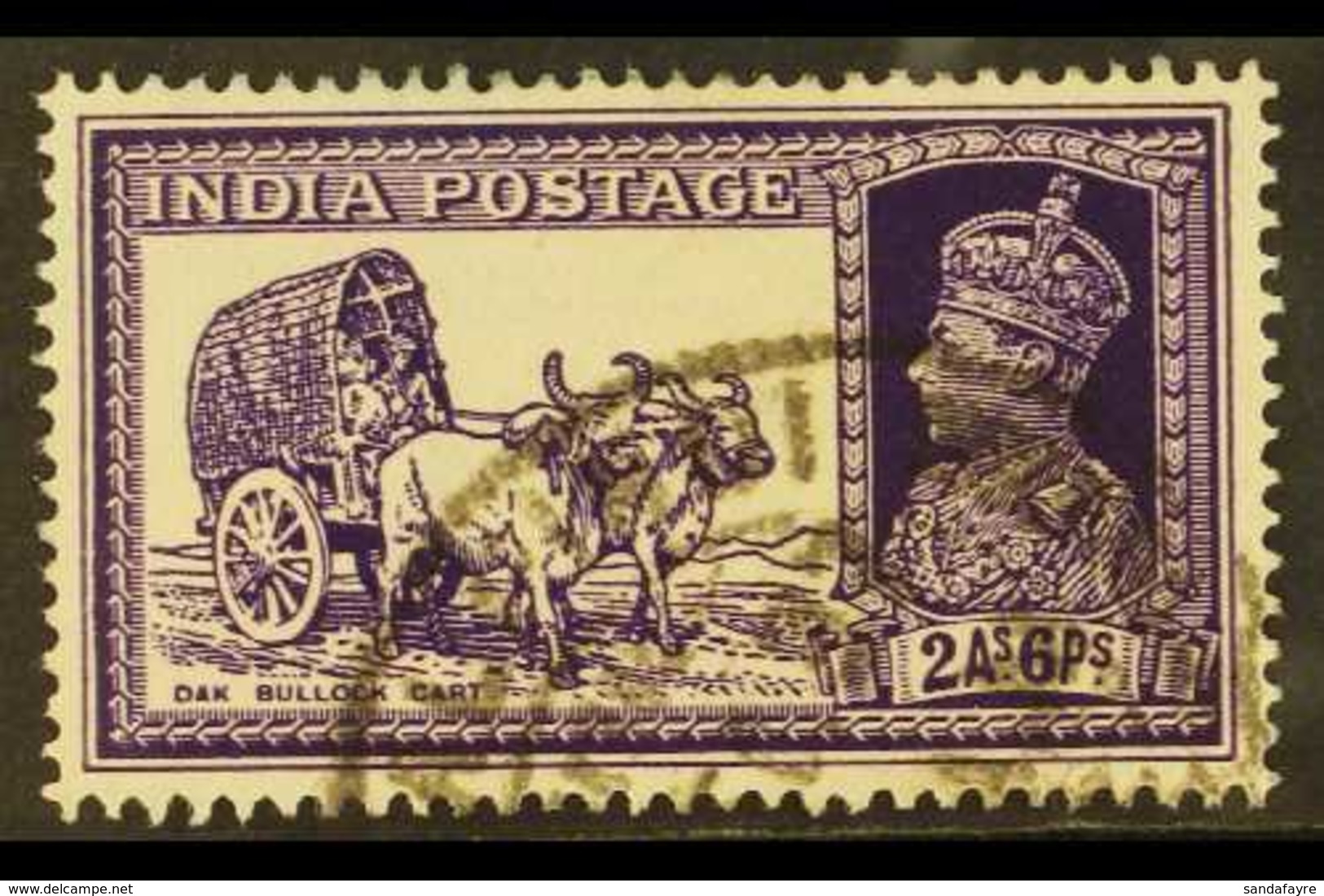 1937-40 2a6p Bright Violet With INVERTED WATERMARK, SG 252w, Very Fine Used. For More Images, Please Visit Http://www.sa - Other & Unclassified