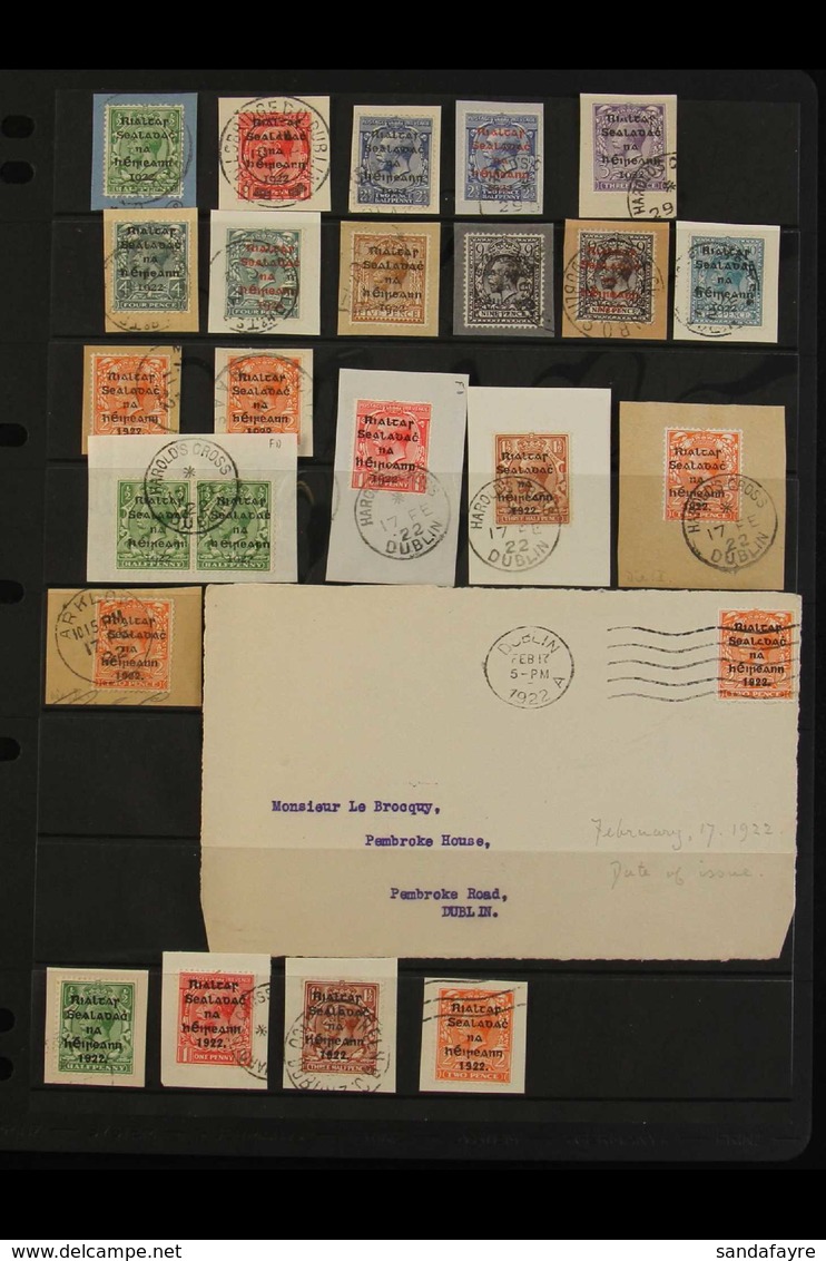 1922-23 INTERESTING USED COLLECTION. A Delightful Used Collection With Most Examples Presented "on Piece" With Legible C - Other & Unclassified