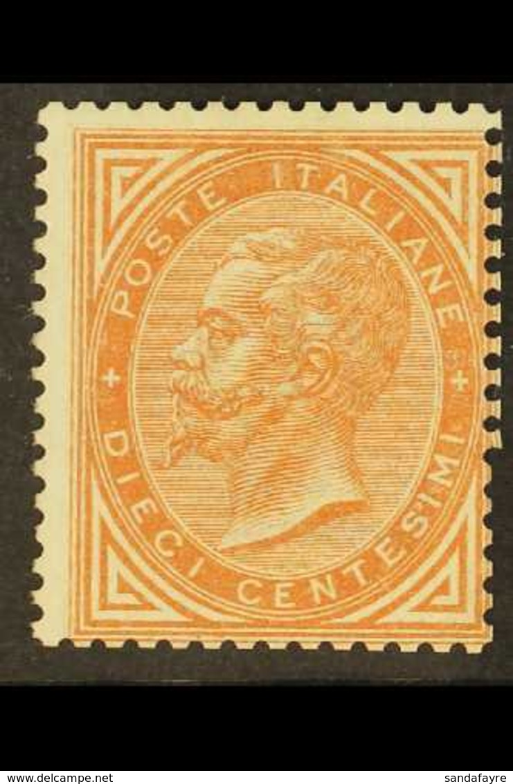 1863 10c Deep Orange-ochre, Sassone L17a, Mi 17, Mint, No Gum. For More Images, Please Visit Http://www.sandafayre.com/i - Non Classificati