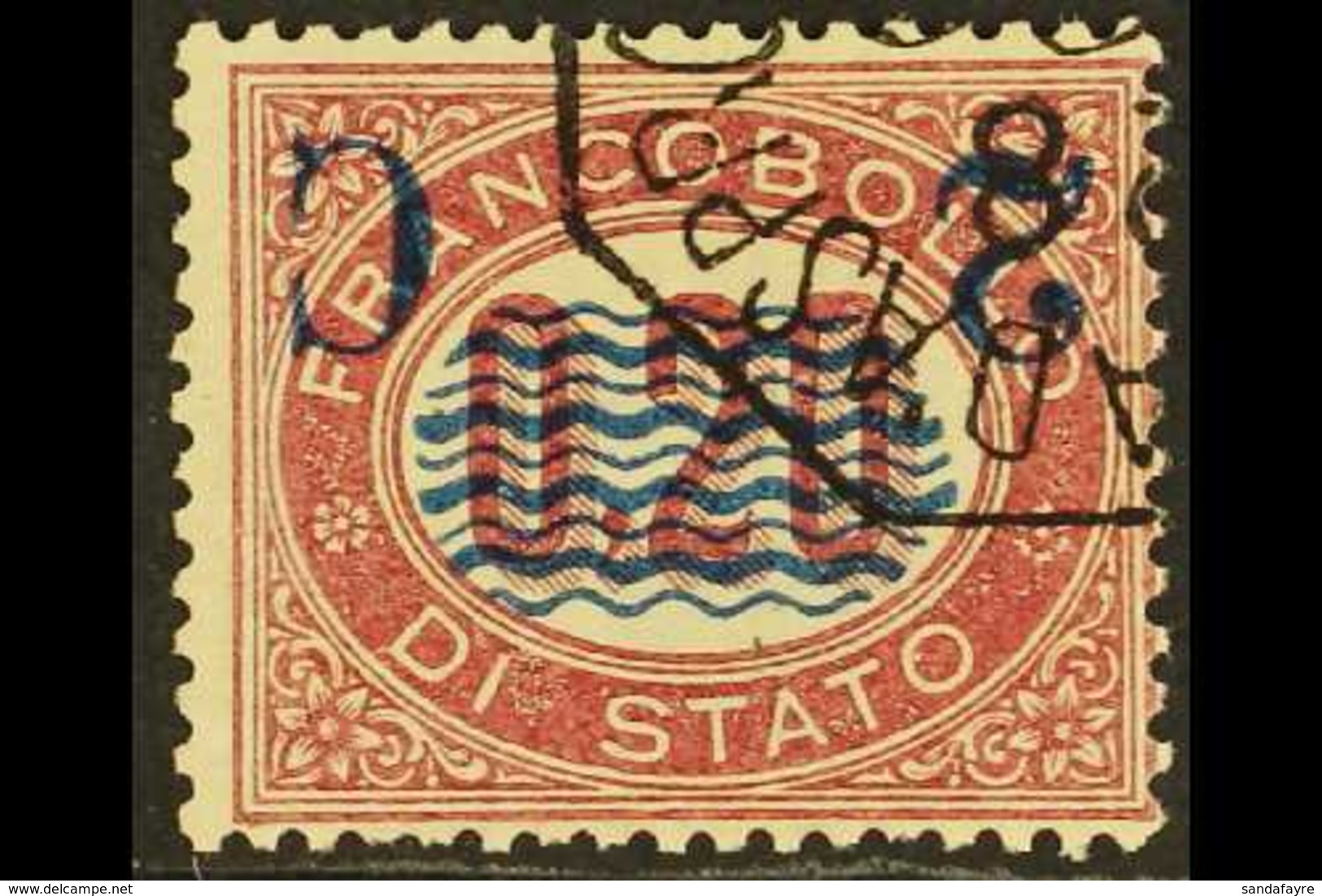 1878 2c On 20c Claret SURCHARGE INVERTED Variety (SG 25a, Sassone 31b), Fine Used, Very Fresh, Attractive & Very Rare. F - Unclassified