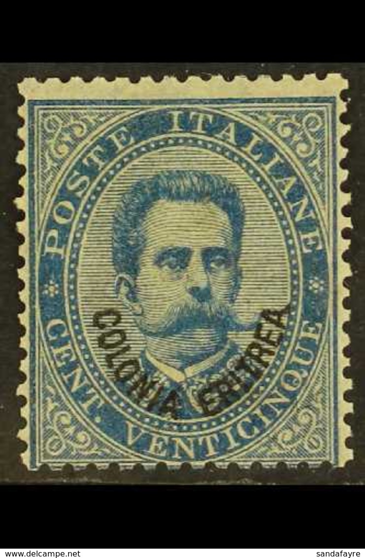 ERITREA 1893 25c Blue Overprint (SG 6, Sassone 6), Mint Large Part Gum, Fresh Colour, Cat £1,300. For More Images, Pleas - Altri & Non Classificati