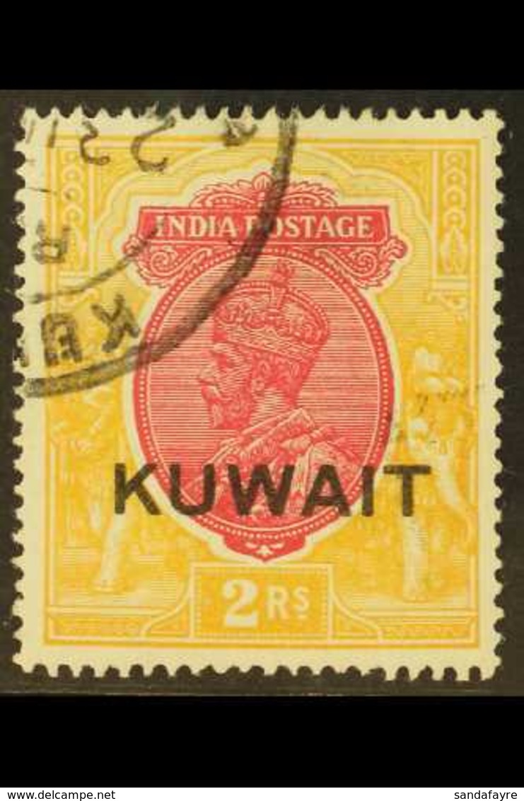 1929-37 2r Carmine & Orange, Wmk Upright, SG 26w, Very Fine Used. For More Images, Please Visit Http://www.sandafayre.co - Kuwait
