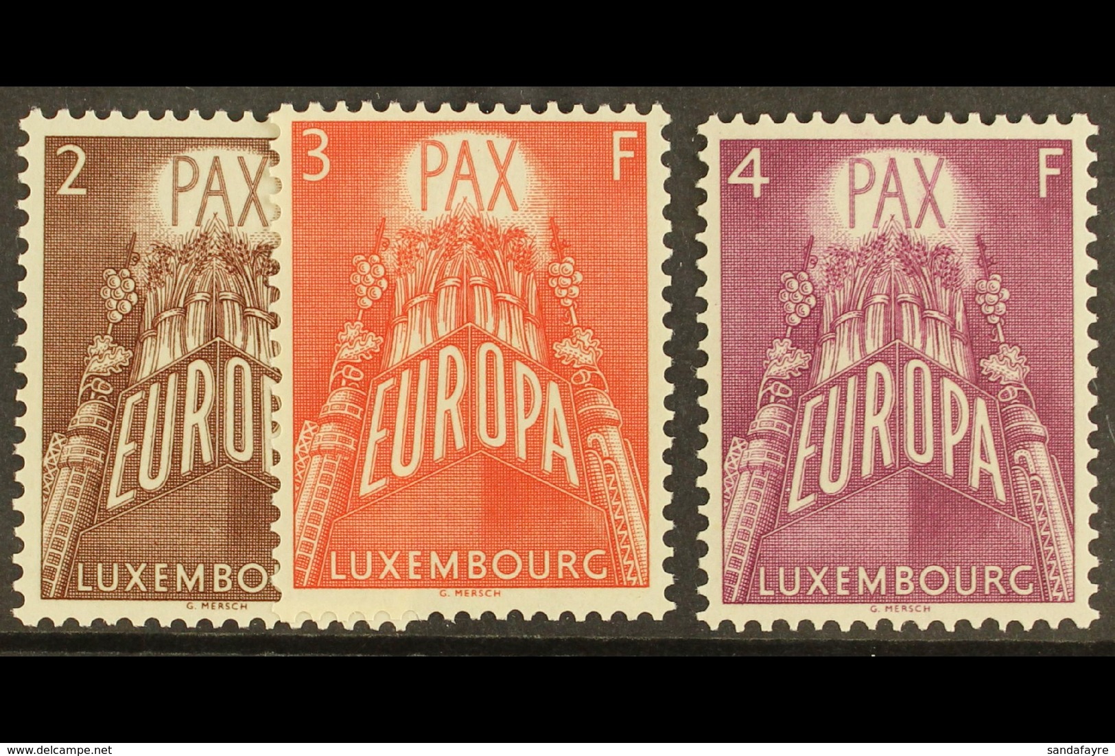 1957 Europa Set Complete, Mi 572/4, Very Fine NHM. (3 Stamps) For More Images, Please Visit Http://www.sandafayre.com/it - Other & Unclassified