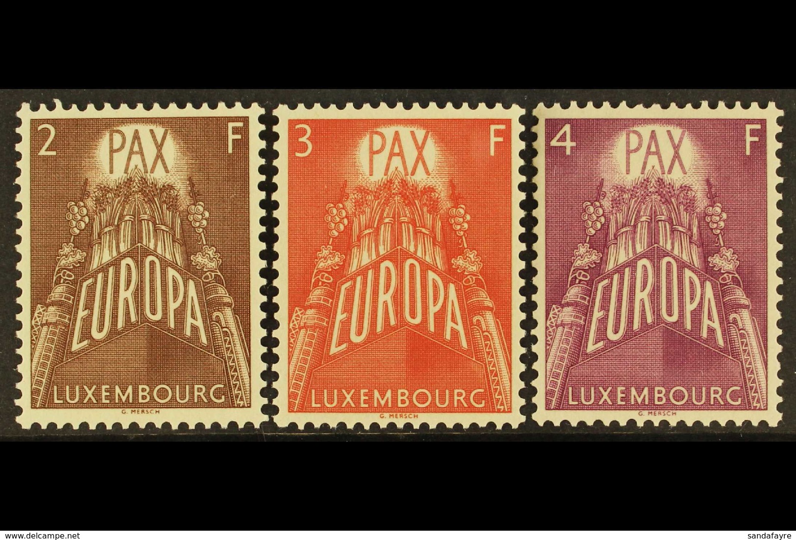 1957 Europa Set, Mi 572/74, SG 626/28, Never Hinged Mint (3 Stamps) For More Images, Please Visit Http://www.sandafayre. - Other & Unclassified