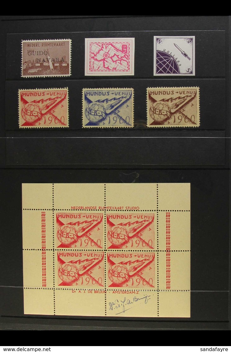 ROCKET MAIL 1934-63 ALL DIFFERENT COLLECTION Presented On Stock Pages Inc 3 X 1960 Sheets Signed By Prof A.J De Bruijn.  - Other & Unclassified