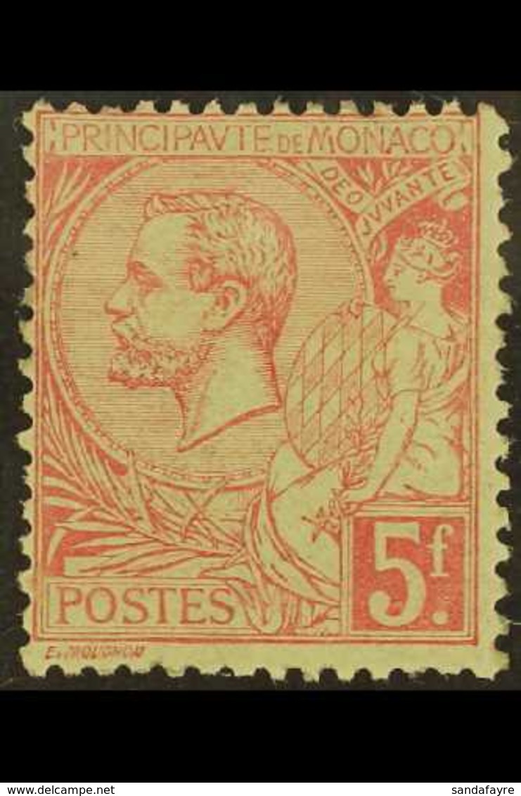 1891-4 5f Bright Pink On Light Green, Yvert 21, Never Hinged Mint. For More Images, Please Visit Http://www.sandafayre.c - Sonstige & Ohne Zuordnung