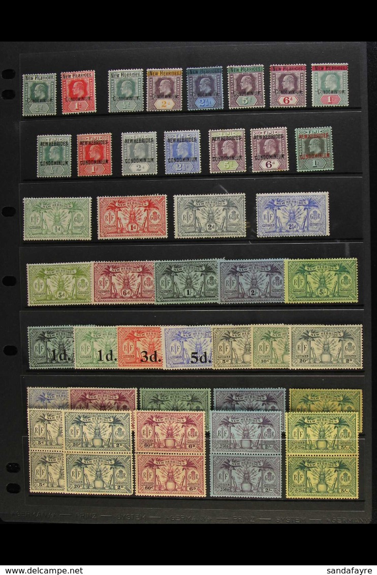 ENGLISH 1908-1970 MINT & NHM COLLECTION Presented On A Trio Of Stock Pages. Includes 1908 KEVII To Both 1s, 1911 "Weapon - Altri & Non Classificati