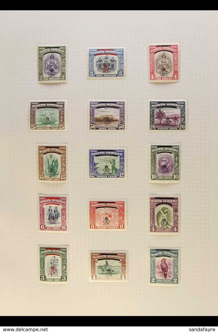 1909-71 MINT AND USED COLLECTION Which Includes A Few Earlier Issues, Then Continues With 1945 "BMA" Set To 25c Mint, 19 - North Borneo (...-1963)