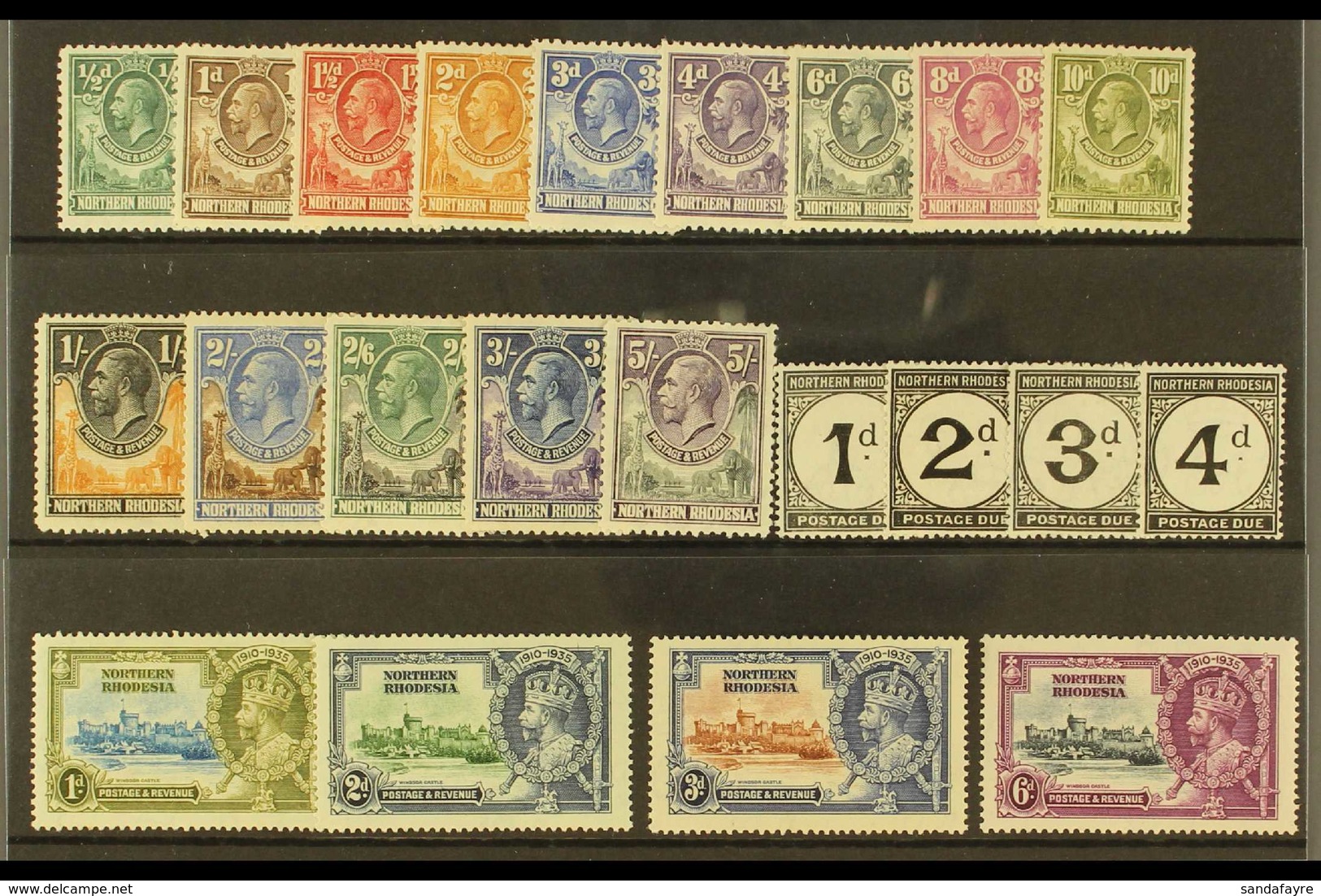 1925-35 ALL DIFFERENT MINT COLLECTION. An Attractive Mint Collection That Includes The 1925-29 Set To 5s, 1929 Postage D - Northern Rhodesia (...-1963)