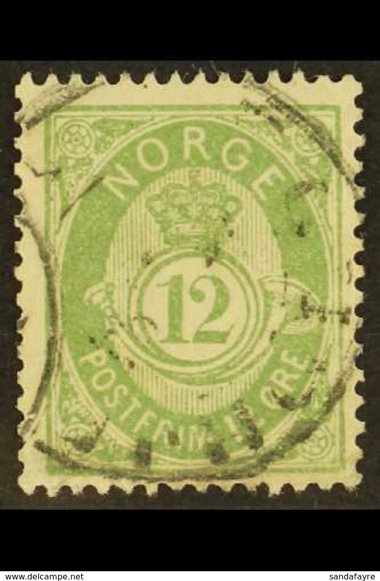 1882-85 12o Pale Green (Facit 41, SG 74, Michel 38), Fine Used, Fresh. For More Images, Please Visit Http://www.sandafay - Altri & Non Classificati