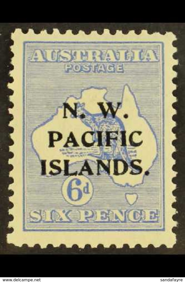 1915 - 1916 6d Ultramarine, Type A Ovpt, SG 78, Superb Well Centred Mint. For More Images, Please Visit Http://www.sanda - Papua-Neuguinea